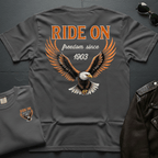 Ride On Distressed 2-Sided T-Shirt