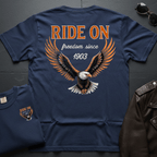 Ride On Distressed 2-Sided T-Shirt