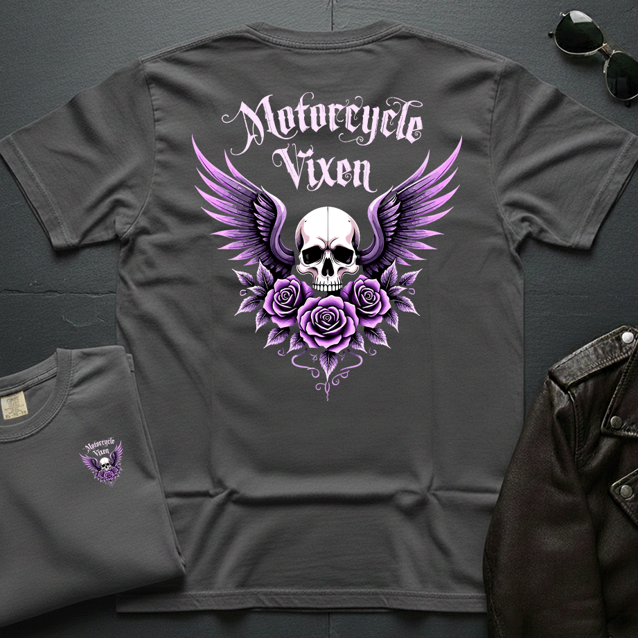 Motorcycle Vixen 2-Sided T-Shirt