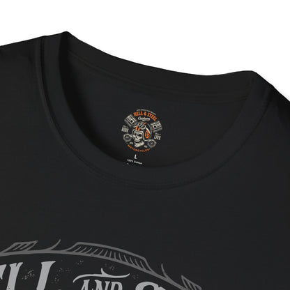 Hell And Steel Iron Works Motorcycle T-shirt