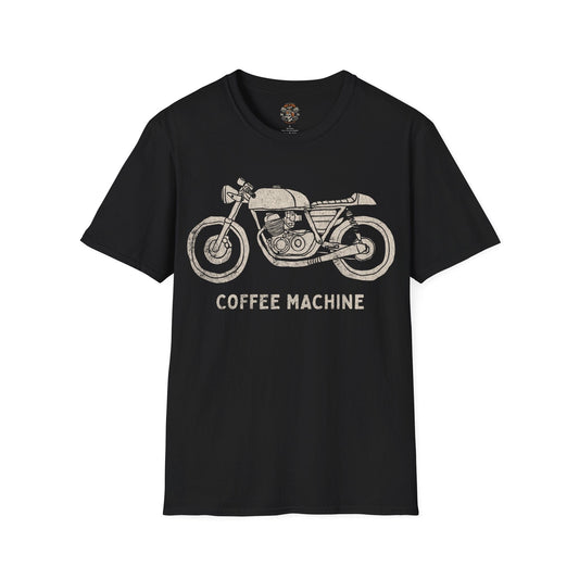 Coffee Machine Motorcycle T-shirt