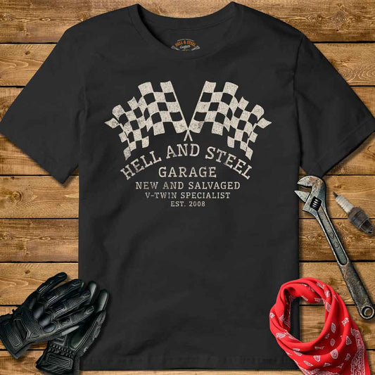 Hell and Steel garage Motorcycle T-shirt