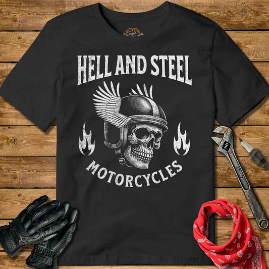 Winged Helmet Motorcycle T-shirt