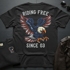 Riding Free Since 03 2-Sided T-Shirt