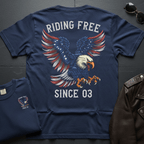 Riding Free Since 03 2-Sided T-Shirt