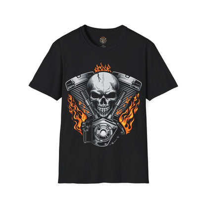 V-Twin Flames Motorcycle T-shirt