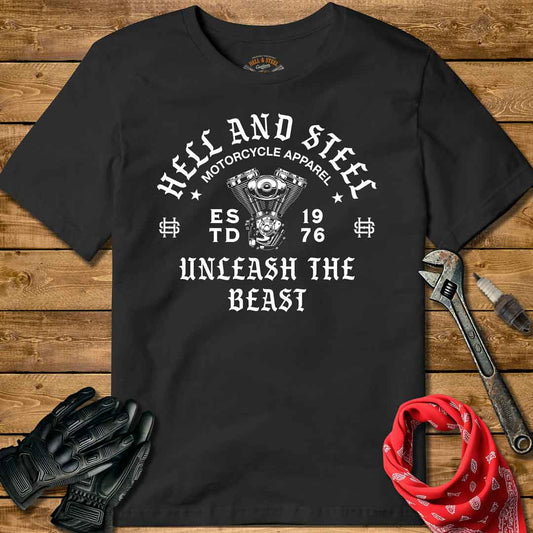 Hell and Steel Apparel Motorcycle T-shirt