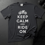 Keep Calm And Ride On - Front Print T-shirt