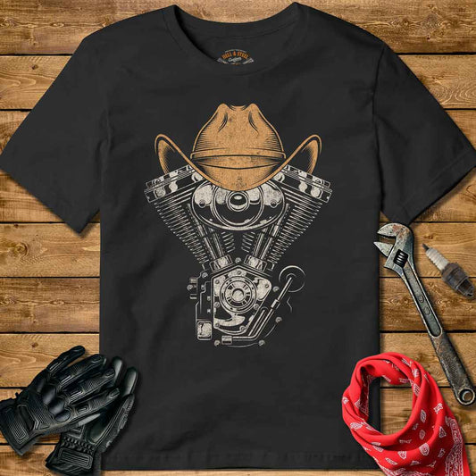 Country V-Twin Motorcycle T-shirt