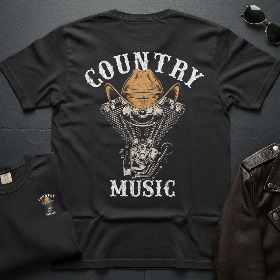 Country Music 2-Sided T-Shirt