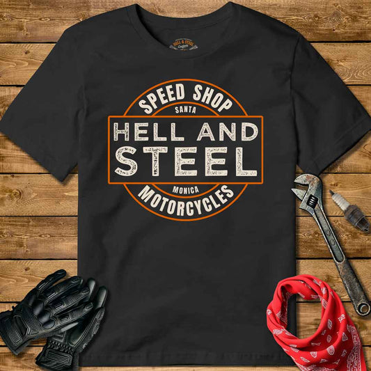 Santa Monica Speed Shop Motorcycle T-shirt
