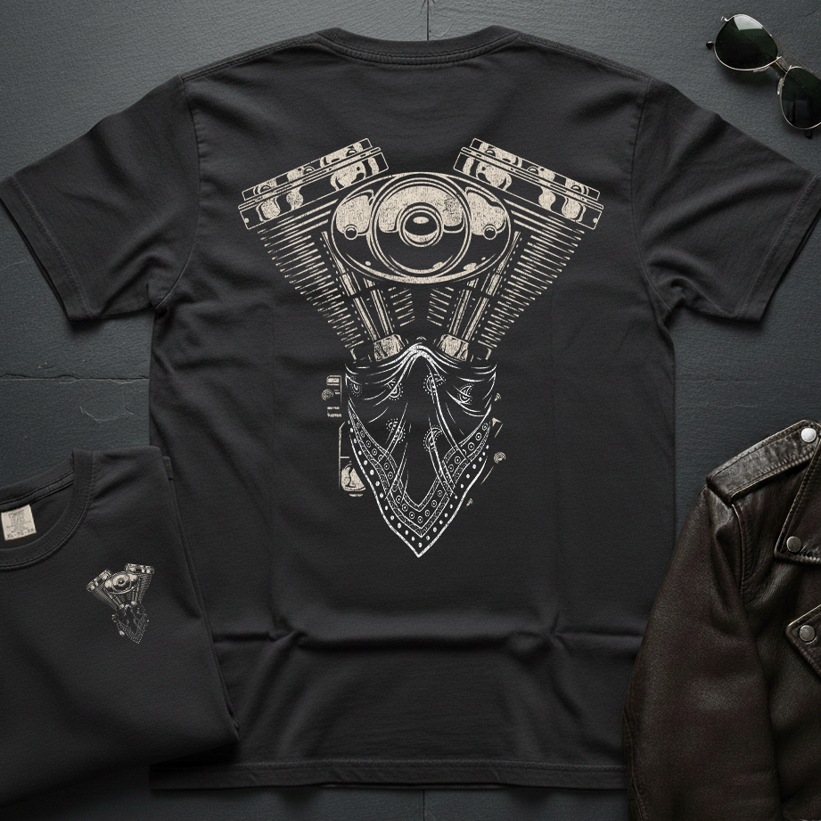 Bandana V-Twin 2-Sided T-Shirt