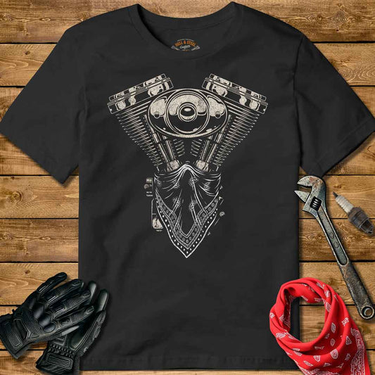 Bandana V-Twin Motorcycle T-shirt