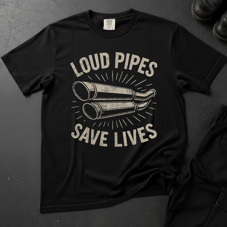 Loud Pipes Save - Front Print T-shirt