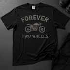 Forever Two Wheels Distressed - Front Print T-shirt
