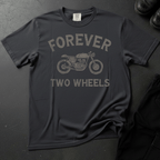 Forever Two Wheels Distressed - Front Print T-shirt