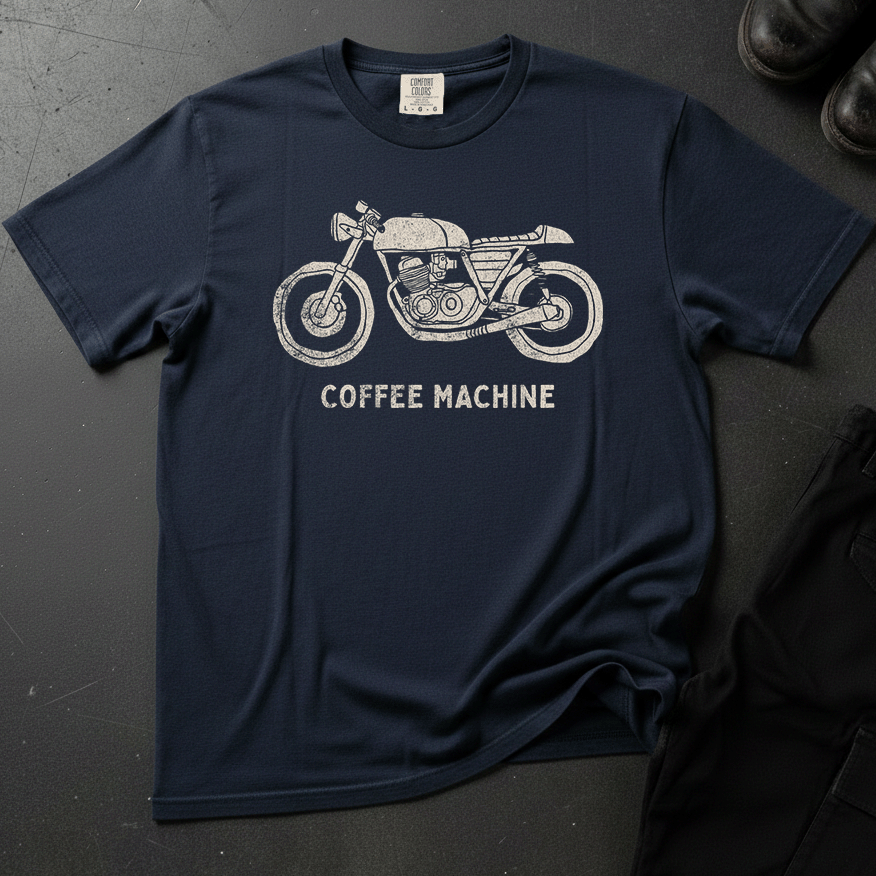 Coffee Machine - Front Print T-shirt
