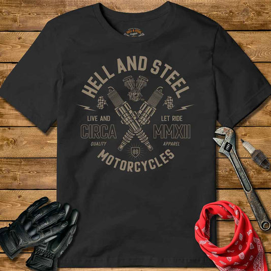 Hell and Steel Sparkplugs T-shirt