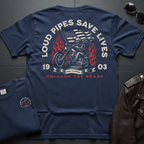 Loud Pipes Save Lives 2-Sided T-Shirt