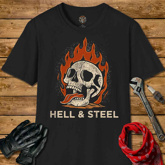 Flaming Skull Hell & Steel