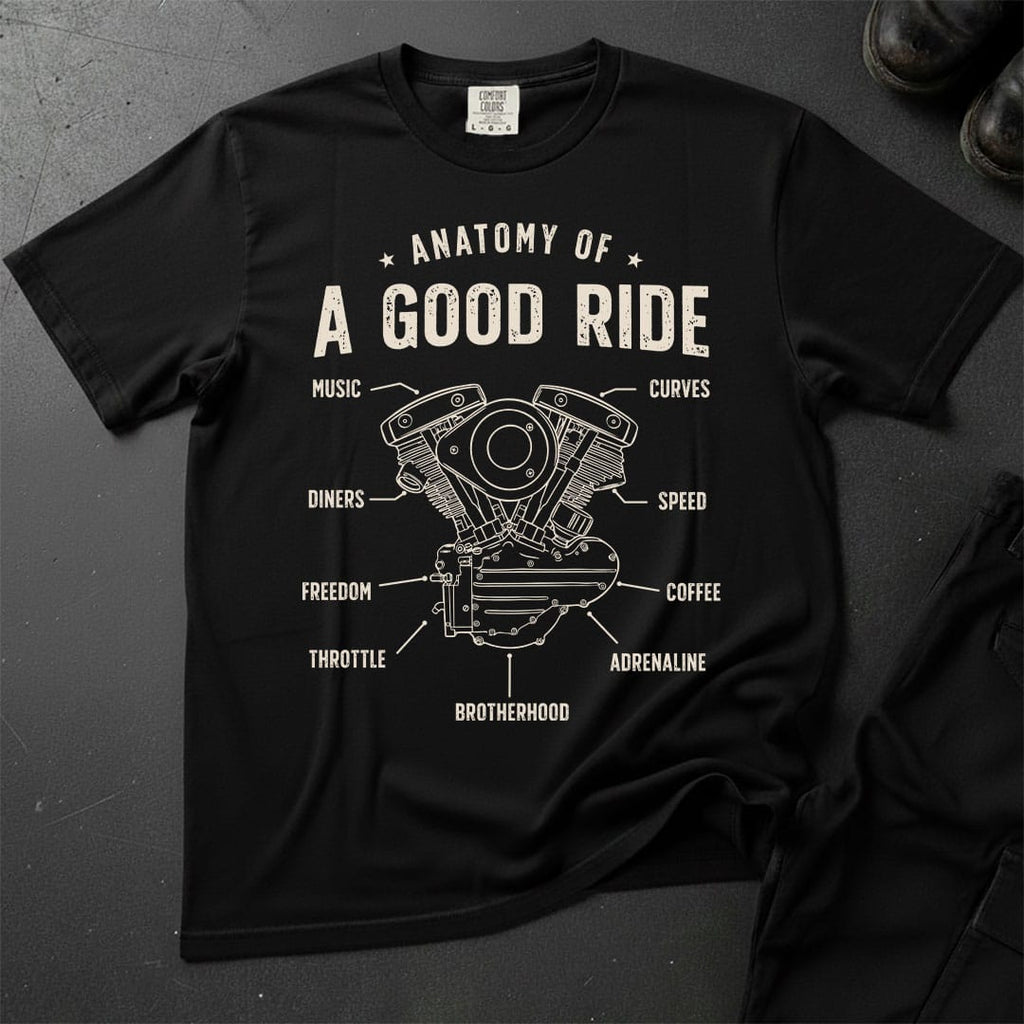 Anatomy Of A Good Ride T-shirt