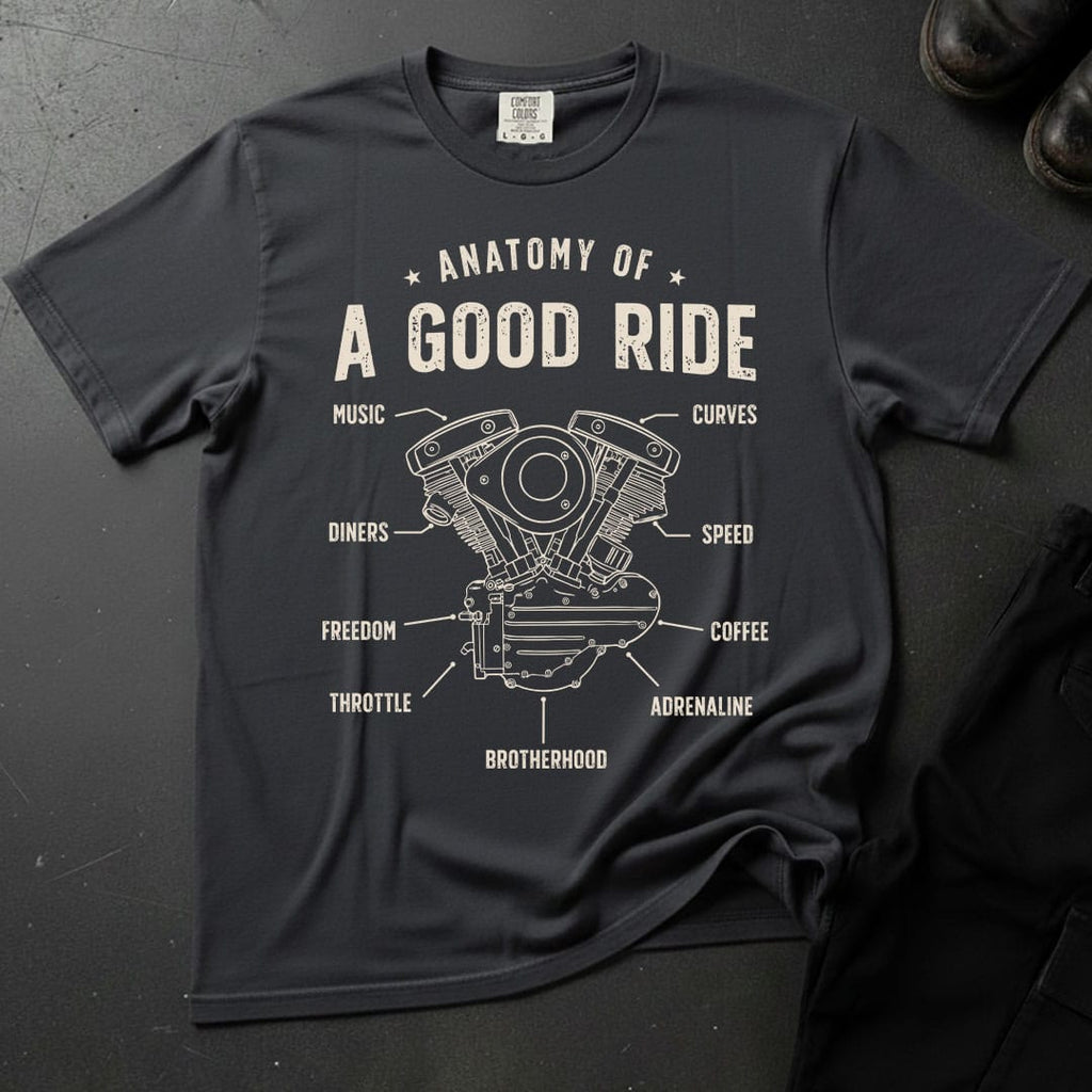 Anatomy Of A Good Ride T-shirt