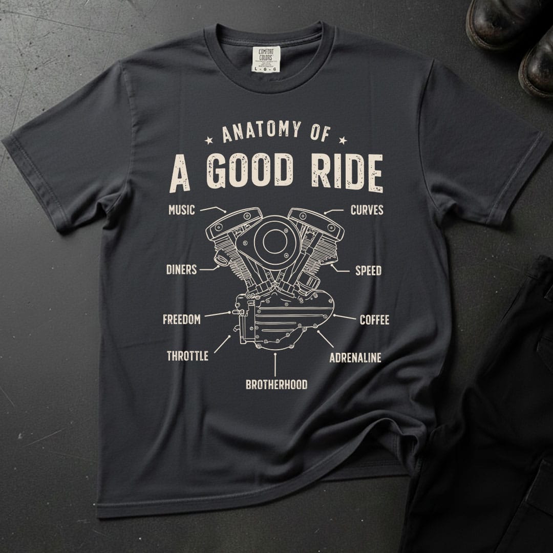 Anatomy Of A Good Ride T-shirt