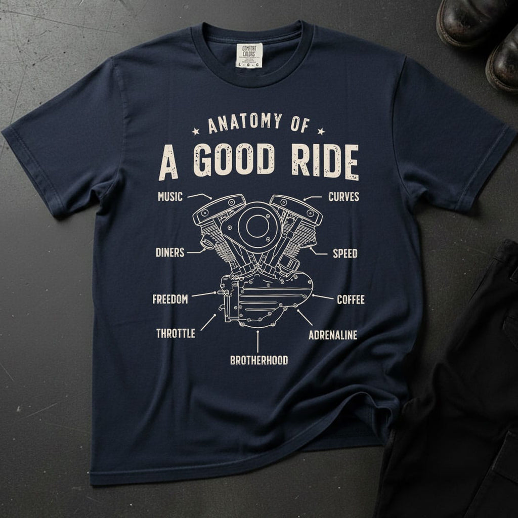 Anatomy Of A Good Ride T-shirt